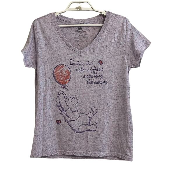 Disney Winnie the Pooh Quote VNeck Tee - Picture 1 of 6